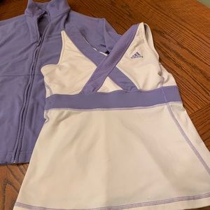 Adidas jacket and sleeveless top